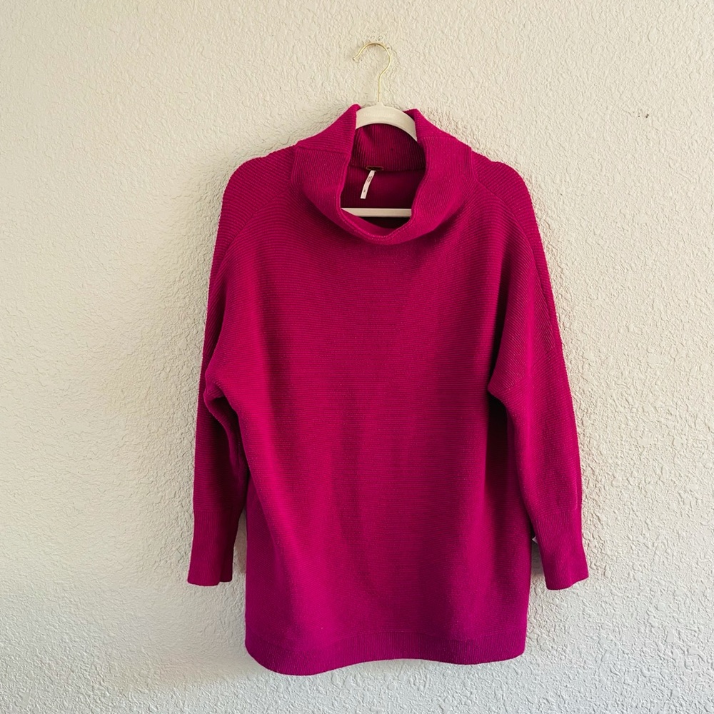 Free People Ottoman Slouchy Tunic in Mulberry